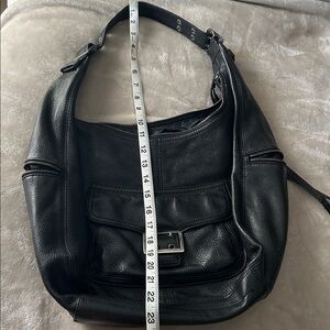 Banana Republic. Black Leather Women's Bag with conceal pocket.